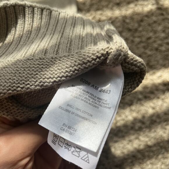 Columbia Pullover Sweater Mens L Brown Crew Neck Ribbed Knit 100% Cotton Casual - Picture 2 of 8